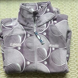 Columbia Madhappy collab Purple and White Fleece Jacket